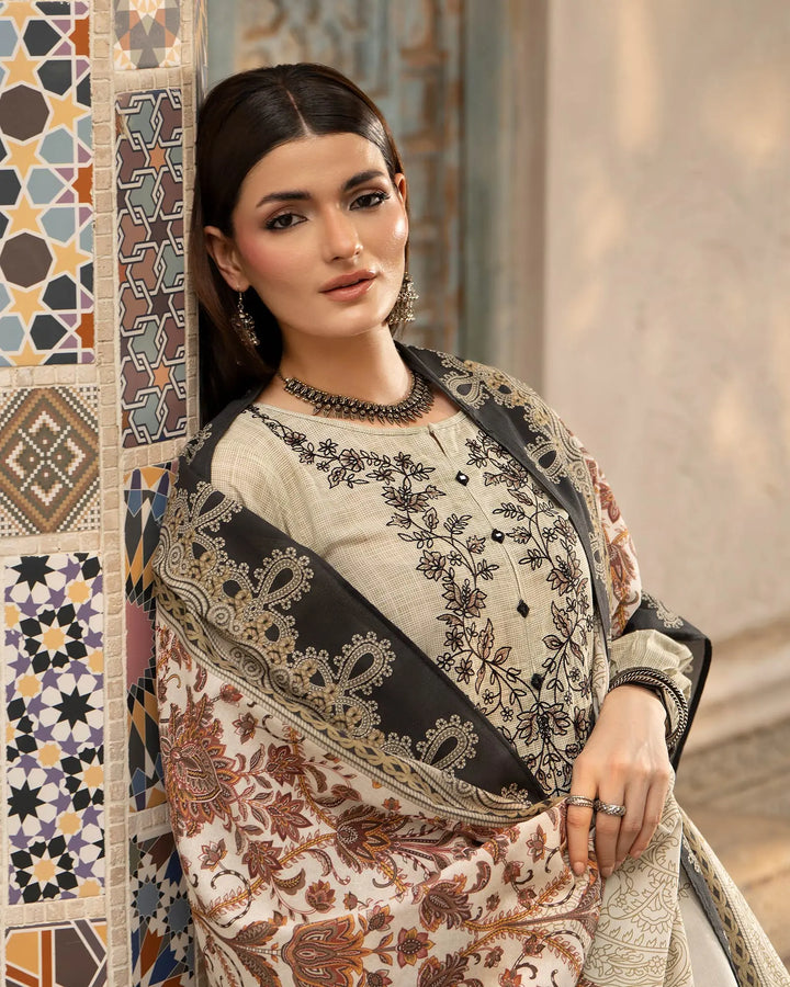 Women 3 Pcs Women Khaddar | 16491-IG-KD