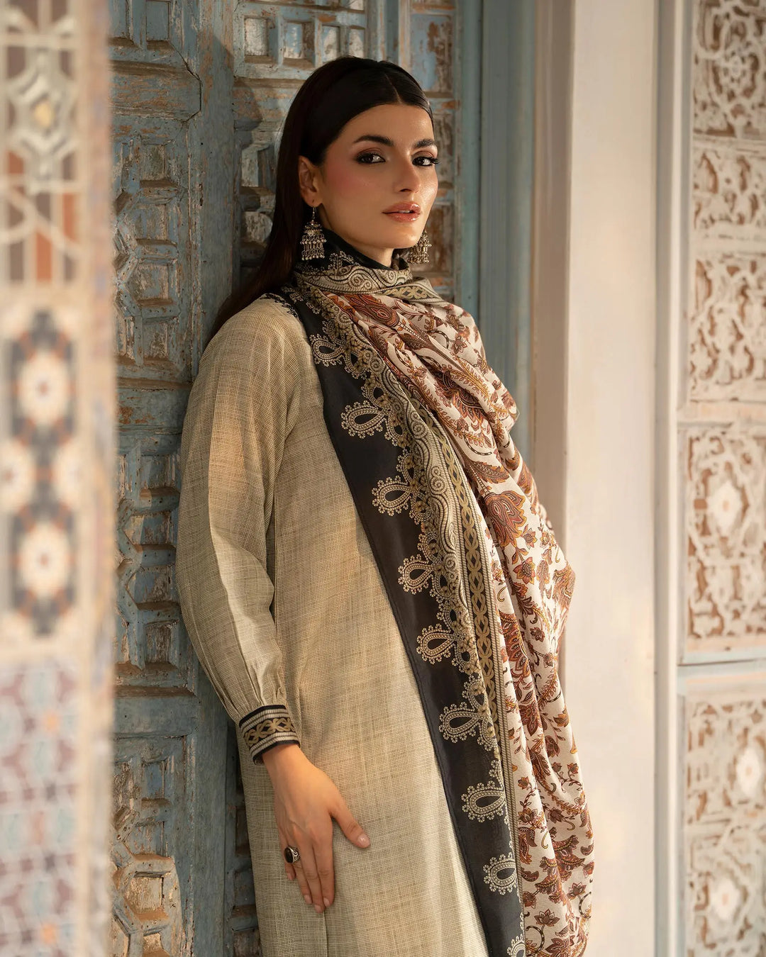 Women 3 Pcs Women Khaddar | 16491-IG-KD