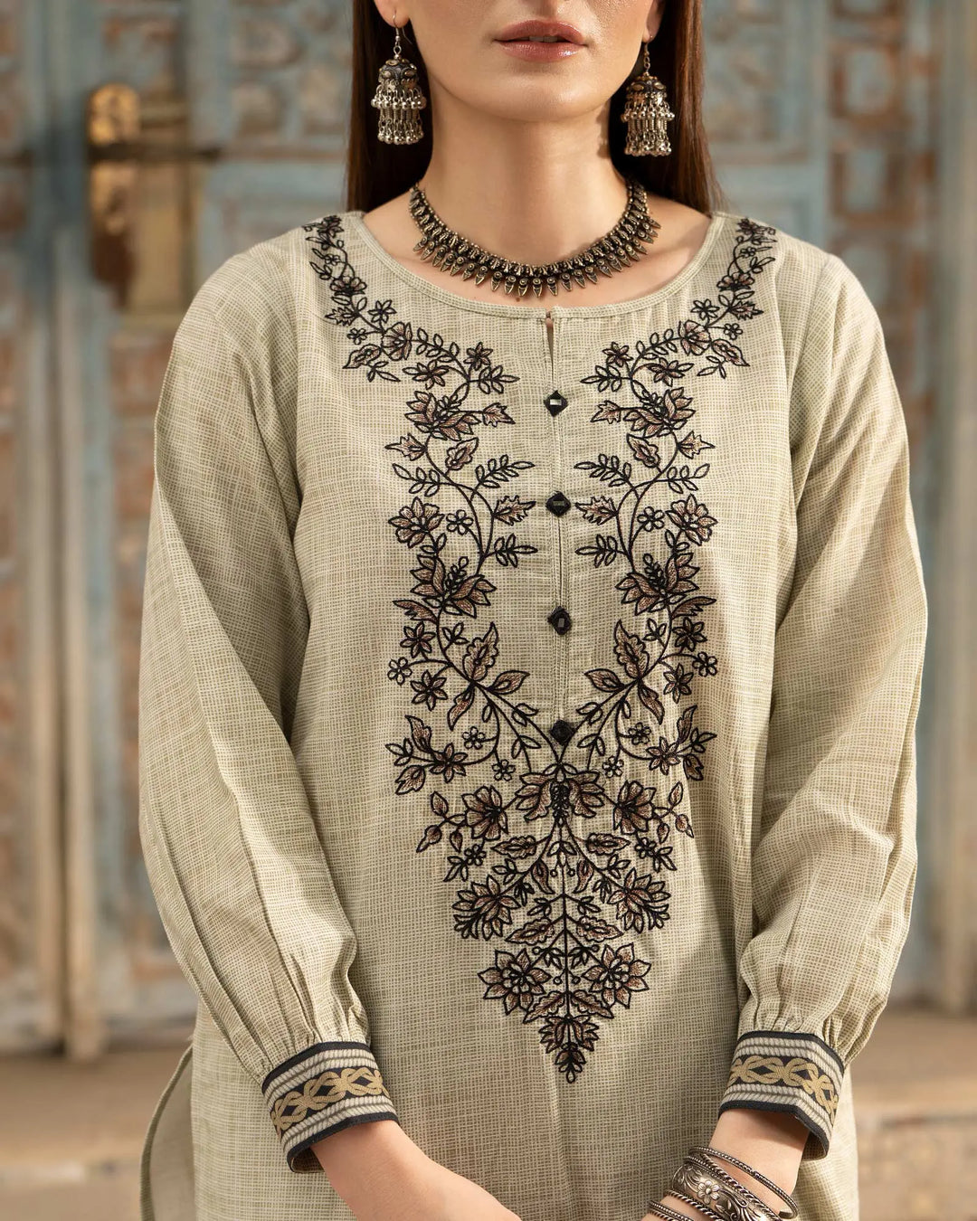 Women 3 Pcs Women Khaddar | 16491-IG-KD