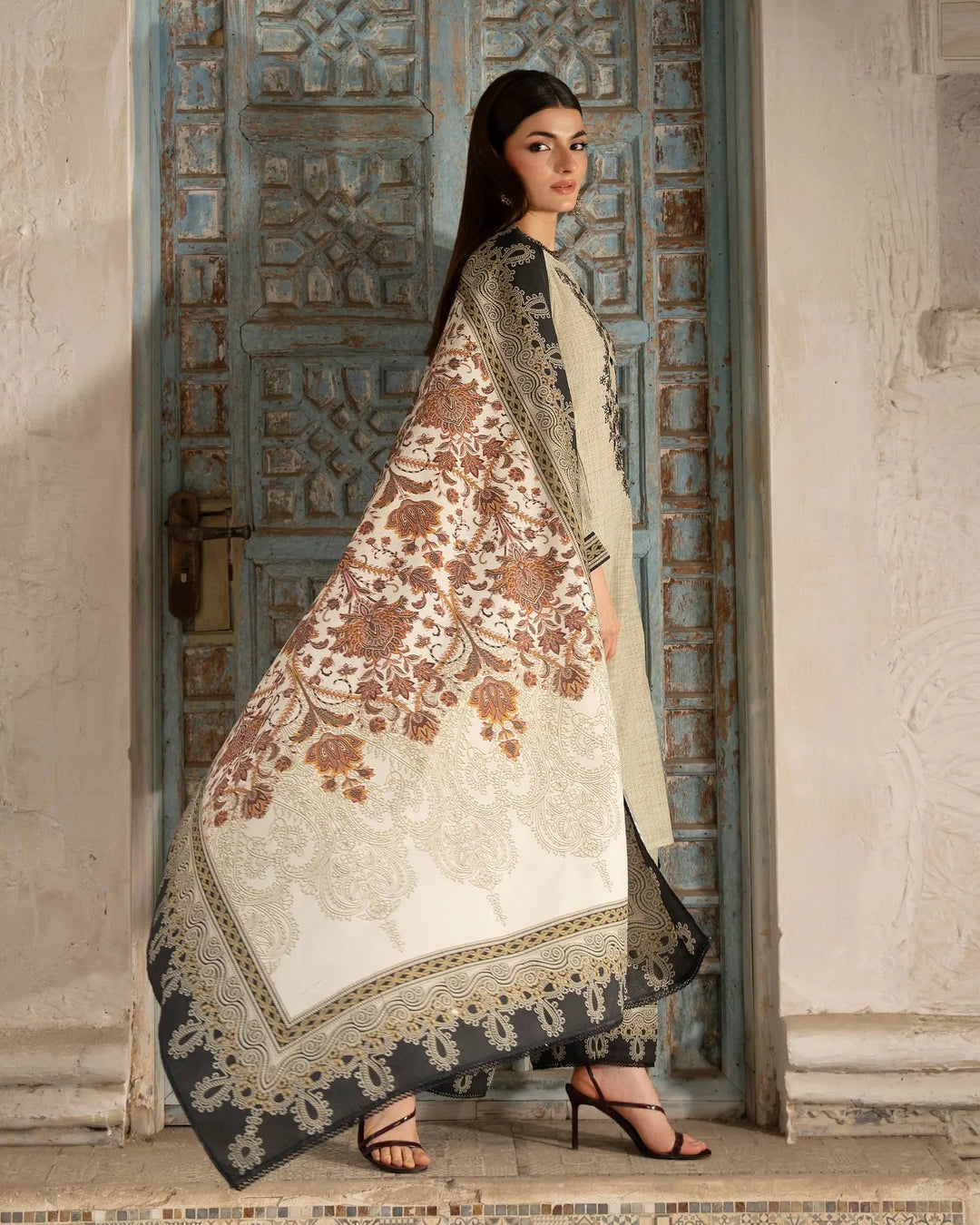 Women 3 Pcs Women Khaddar | 16491-IG-KD