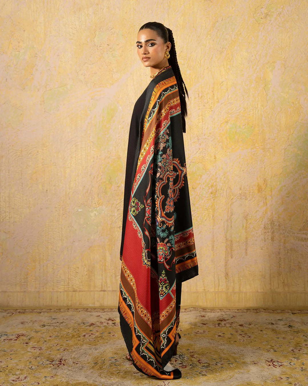 Women 3 Pcs Women Khaddar | 16495-IG-KD