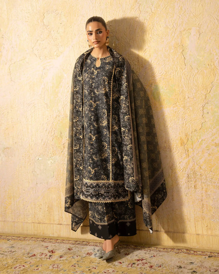 Women 3 Pcs Women Khaddar | 16499-IG-KD