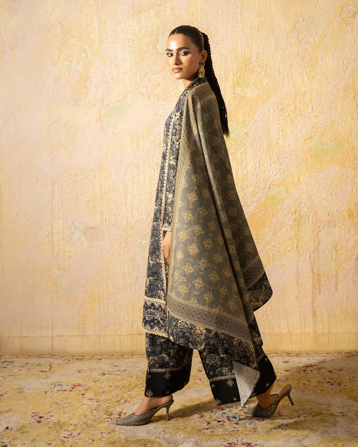 Women 3 Pcs Women Khaddar | 16499-IG-KD