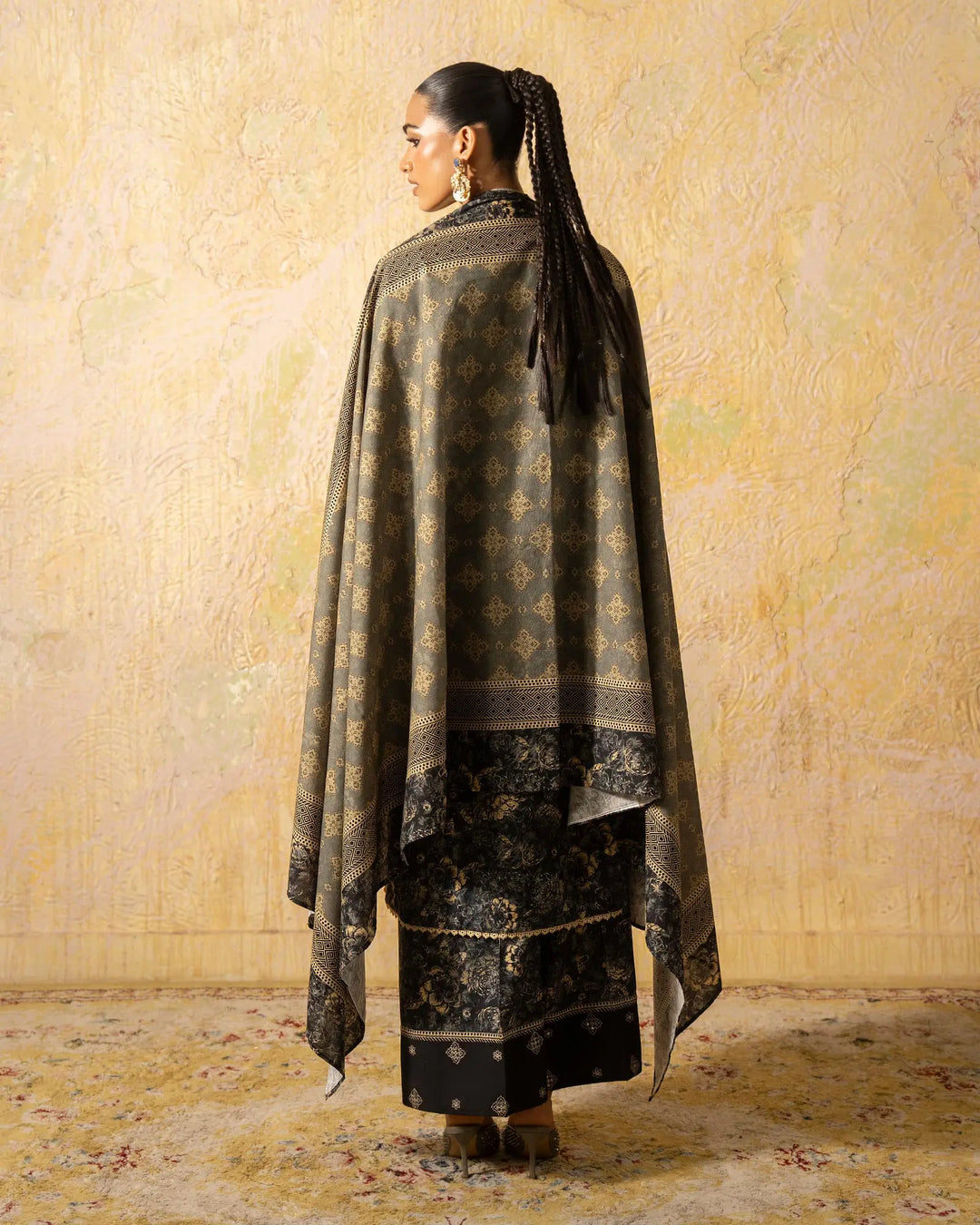 Women 3 Pcs Women Khaddar | 16499-IG-KD