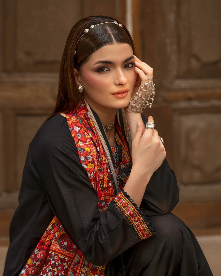 Women 3 Pcs Women Khaddar | 16580-IG-KD