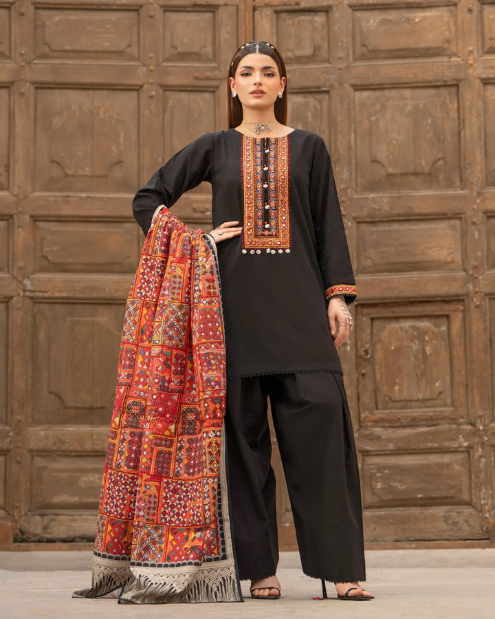 Women 3 Pcs Women Khaddar | 16580-IG-KD
