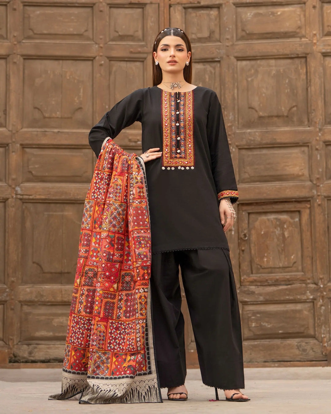 Women 3 Pcs Women Khaddar | 16580-IG-KD