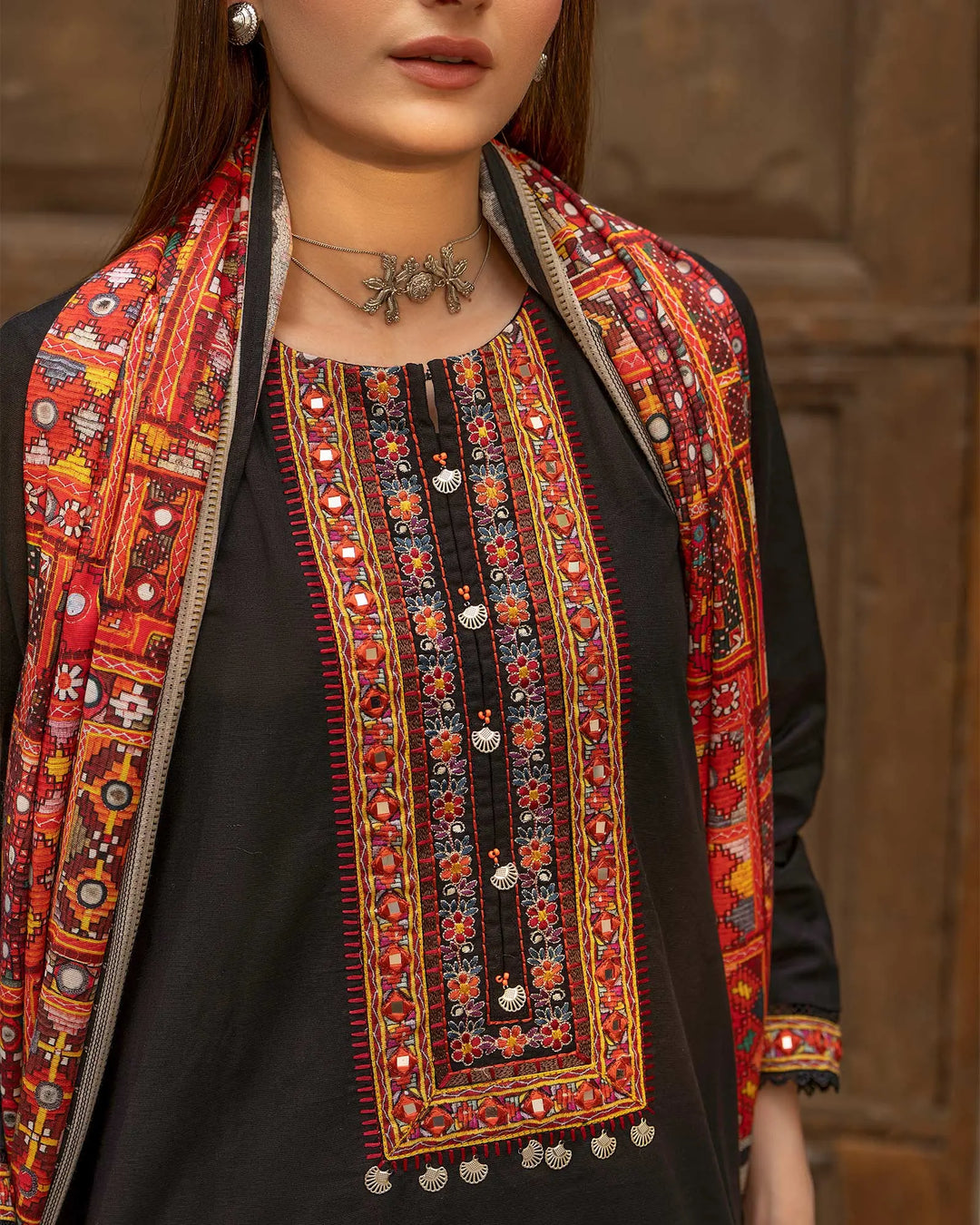 Women 3 Pcs Women Khaddar | 16580-IG-KD