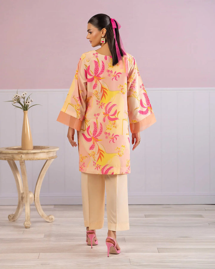 Premium Peach Silk Suit for Women | Elegant 2 Piece Pakistani Dress