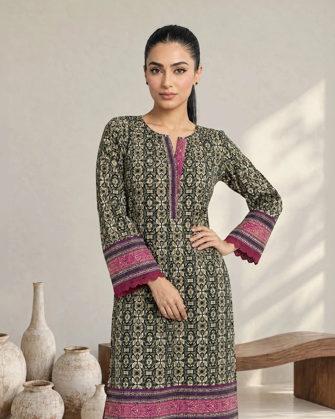 Women Khaddar 2 Pcs  | 16579