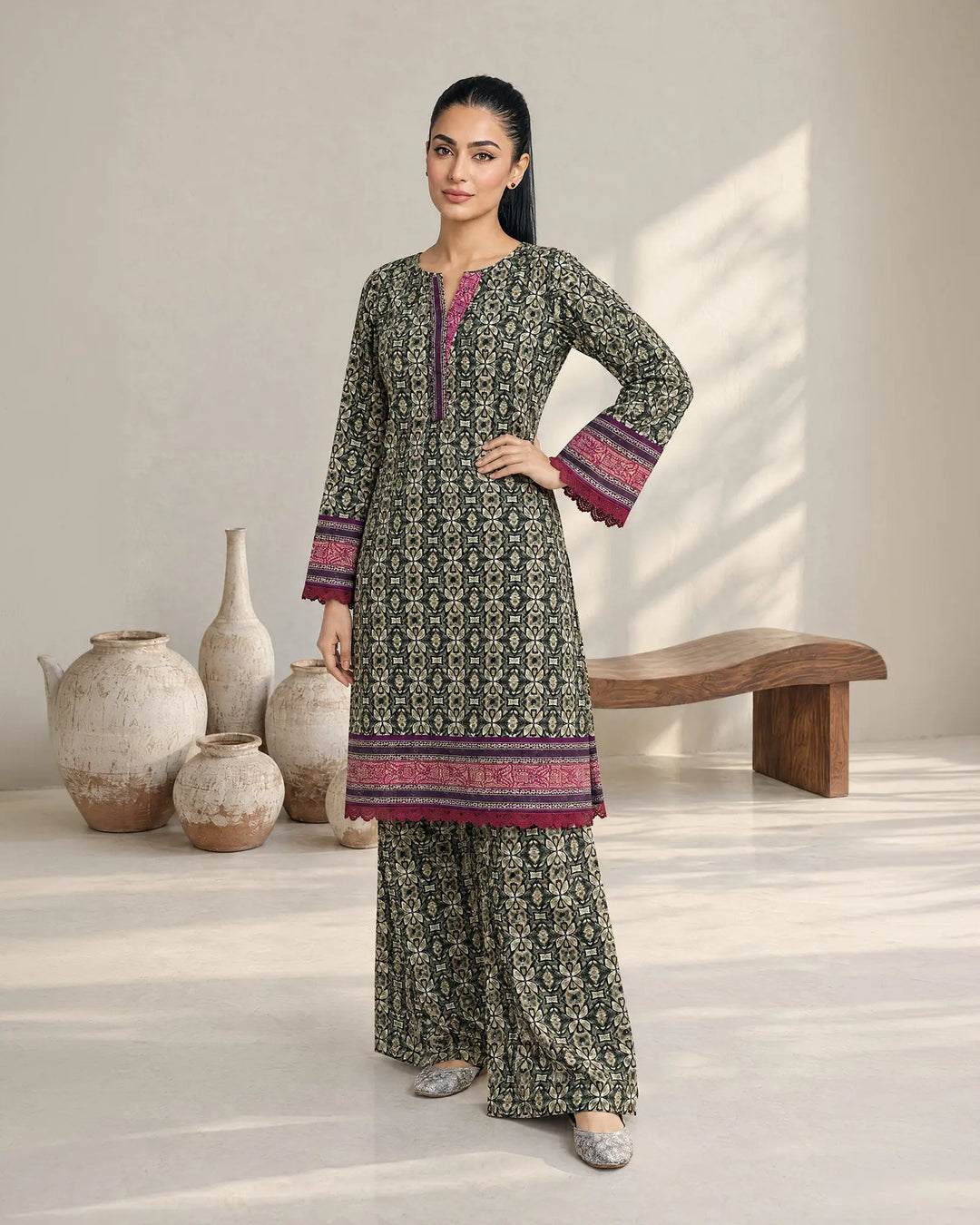 Women Khaddar 2 Pcs  | 16579
