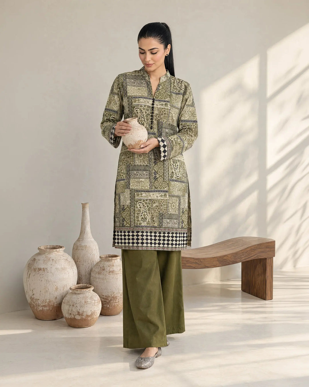 Women Khaddar 2 Piece | 16501