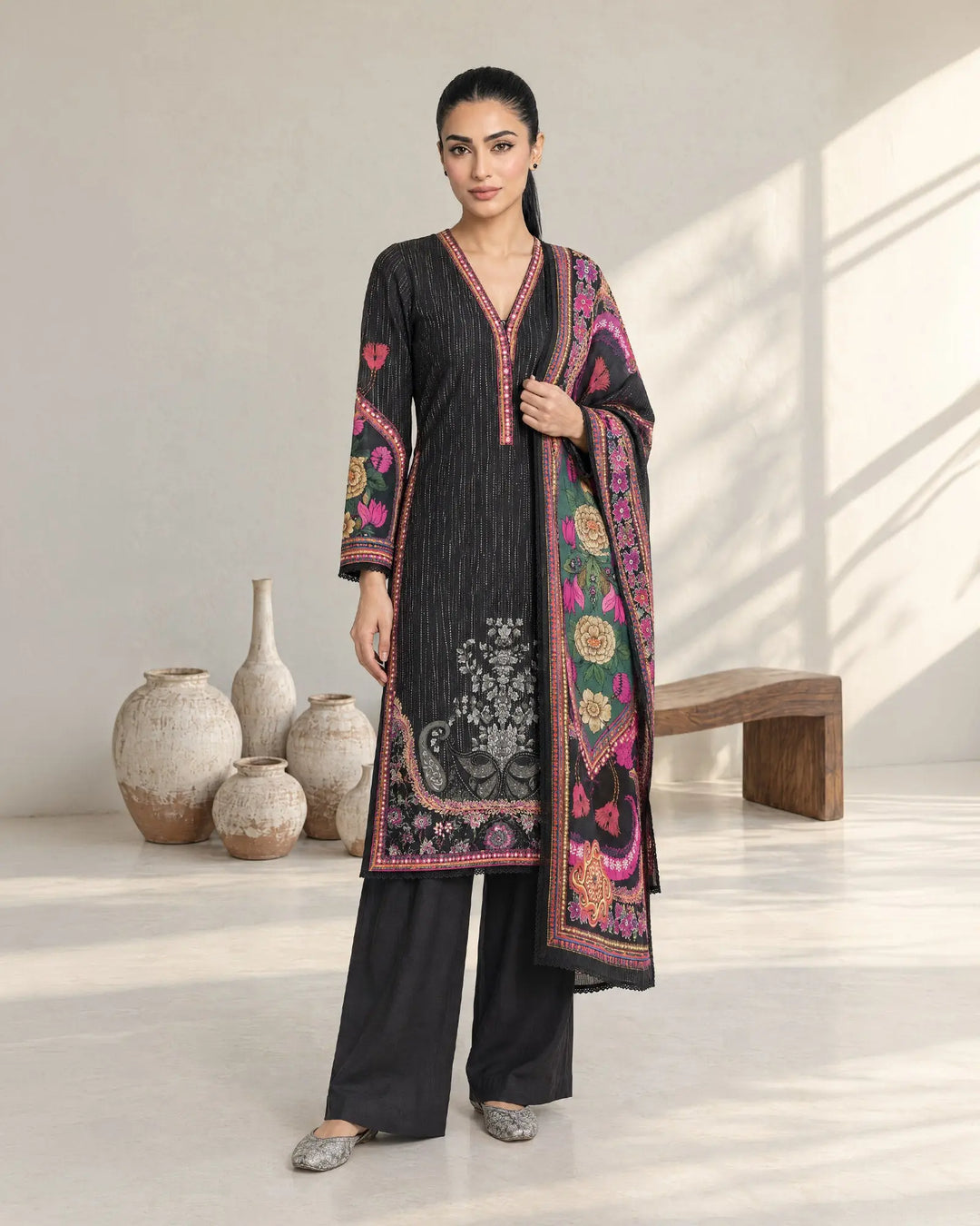 Women Khaddar 3 Pcs | 16495