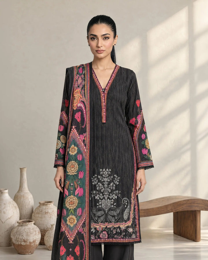 Women Khaddar 3 Pcs | 16495