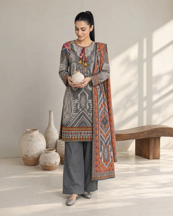 Women Khaddar 3 Pcs | 16540