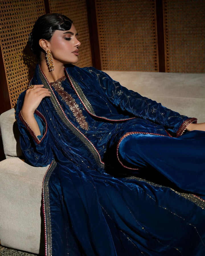 Women Velvet 3 Pcs | 1248