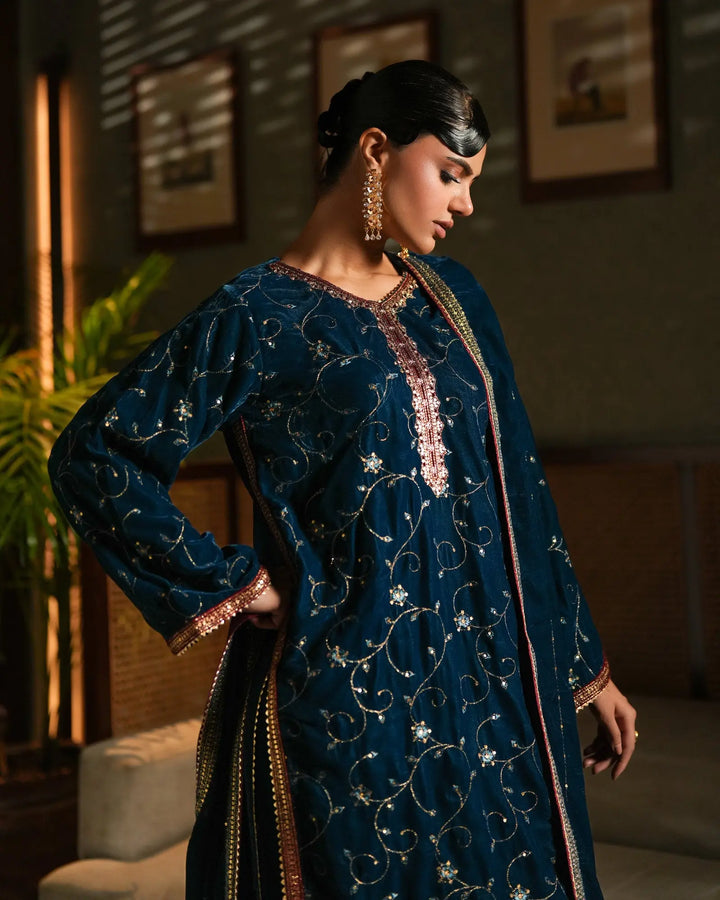 Women Velvet 3 Pcs | 1248