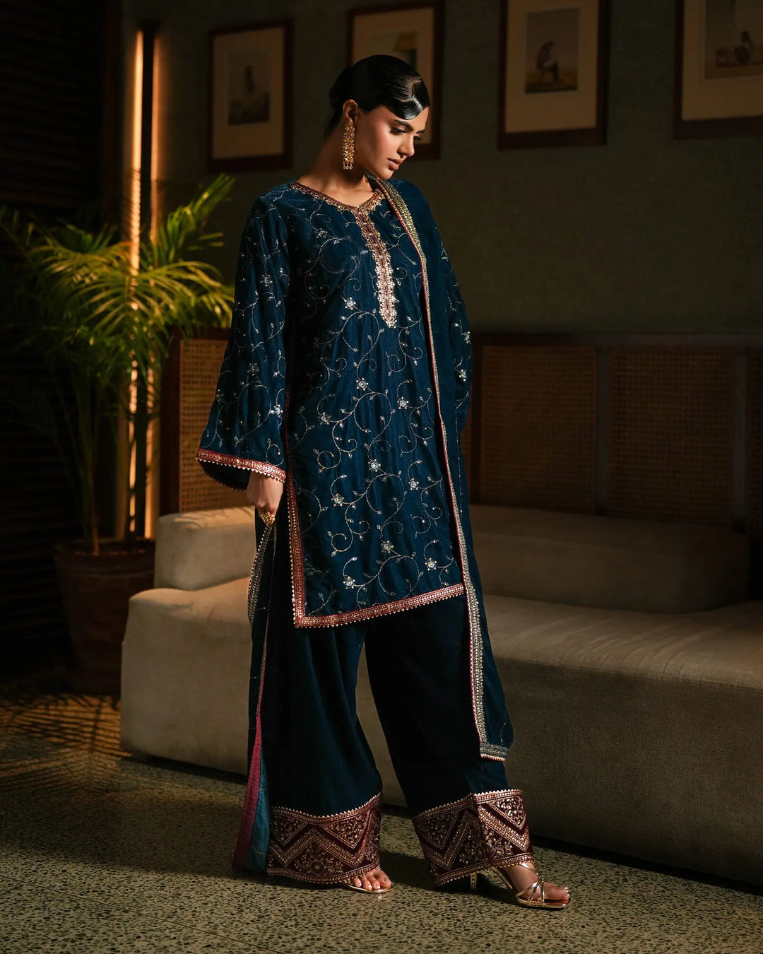 Women Velvet 3 Pcs | 1248
