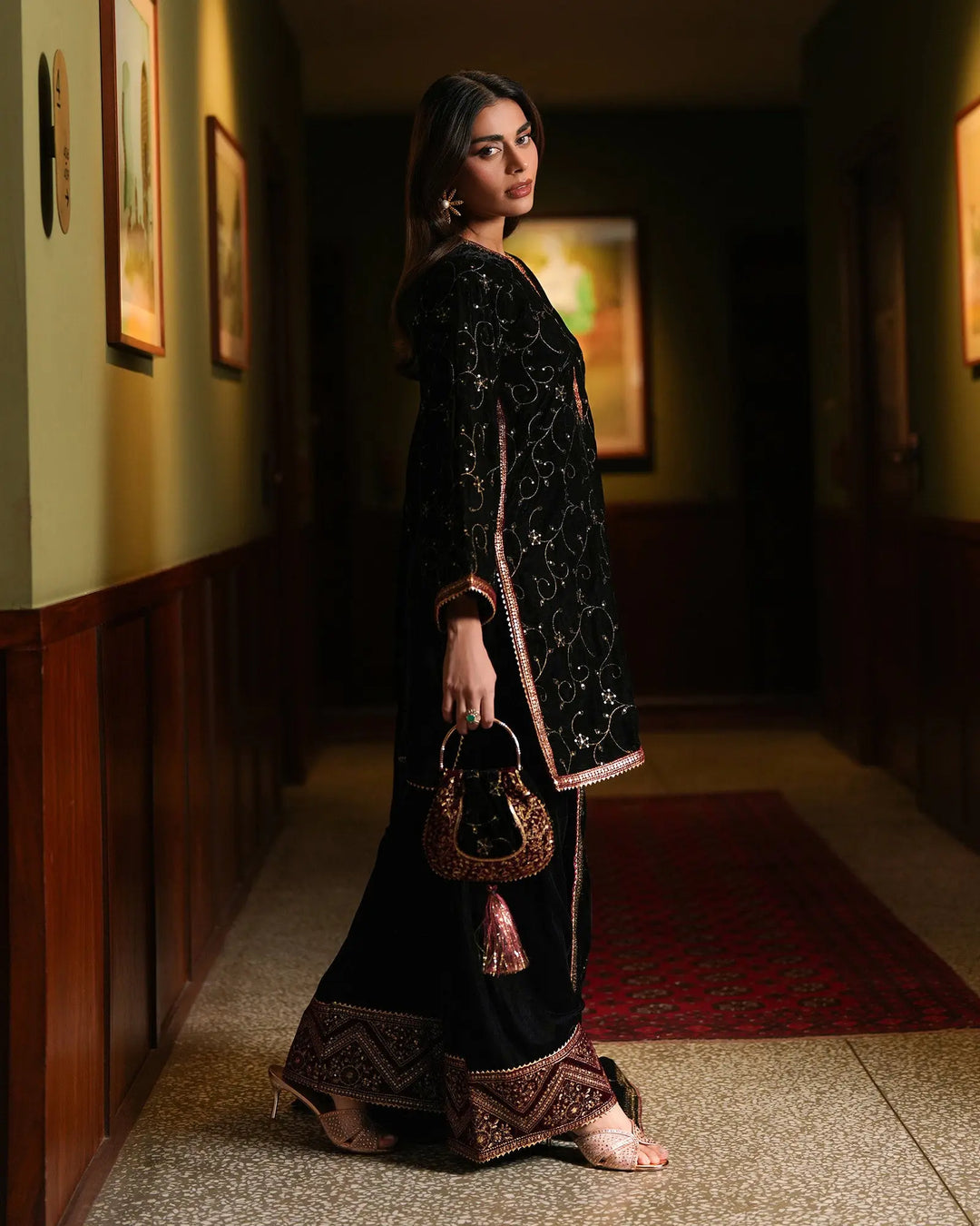 Women Velvet 3 Pcs | 1248