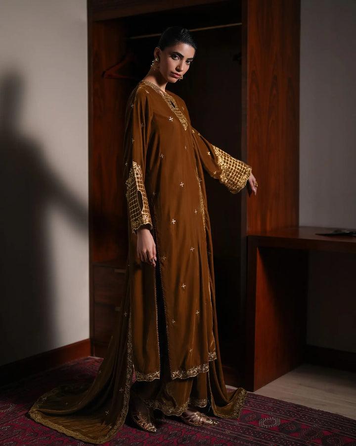 Women Velvet 3 Pcs | 1249
