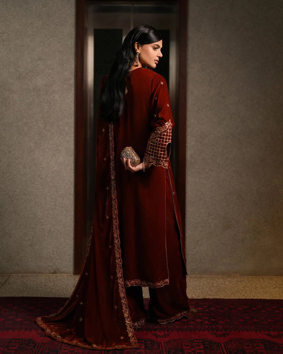 Women Velvet 3 Pcs | 1249