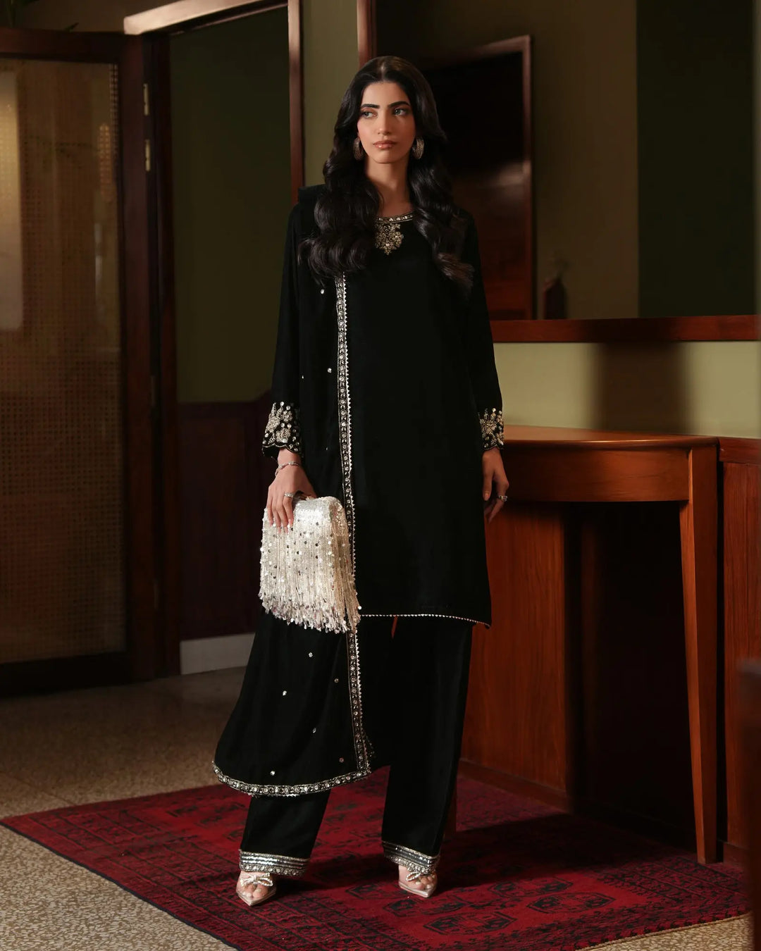 Women Velvet 3 Pcs | 1250