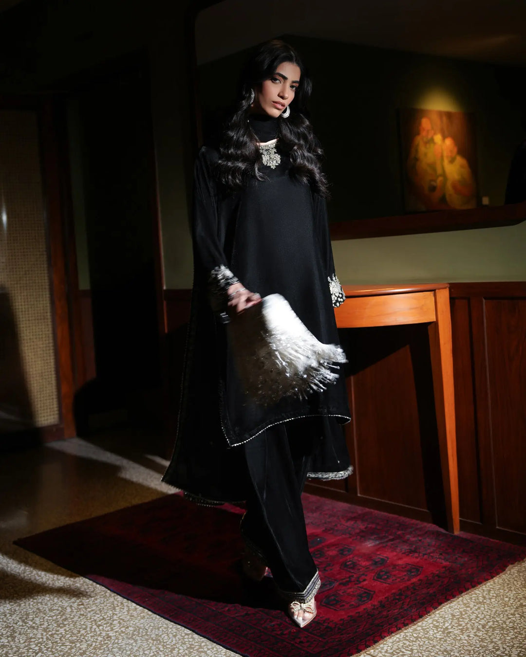 Women Velvet 3 Pcs | 1250