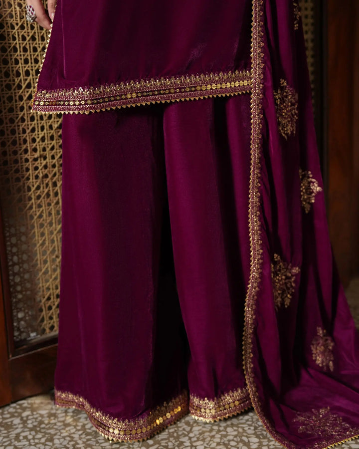 Women Velvet 3 Pcs | 1251