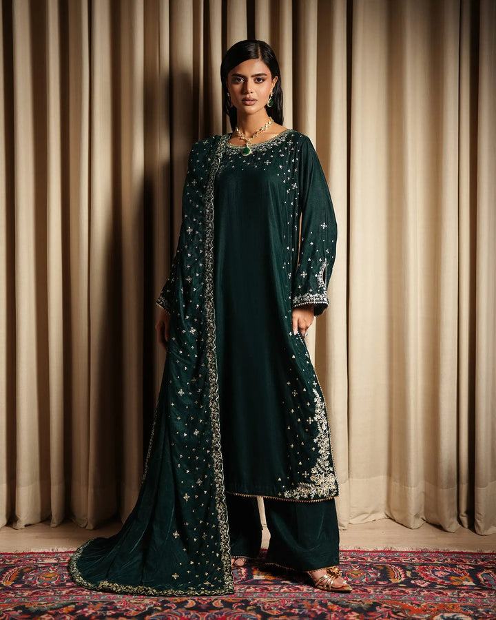 Women Velvet 3 Pcs | 1252