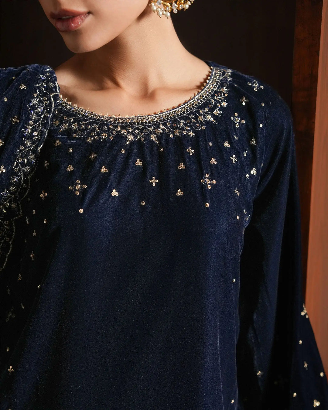 Women Velvet 3 Pcs | 1252