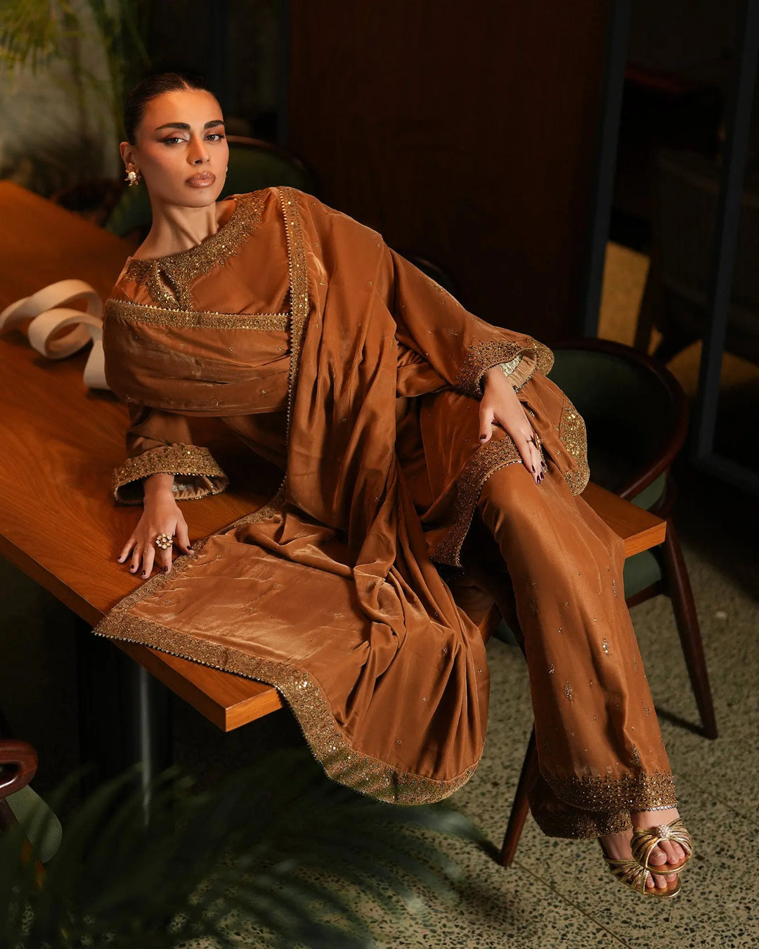 Women Velvet 3 Pcs | 1253