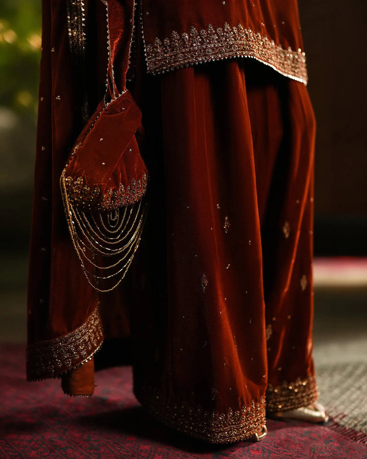 Women Velvet 3 Pcs | 1253