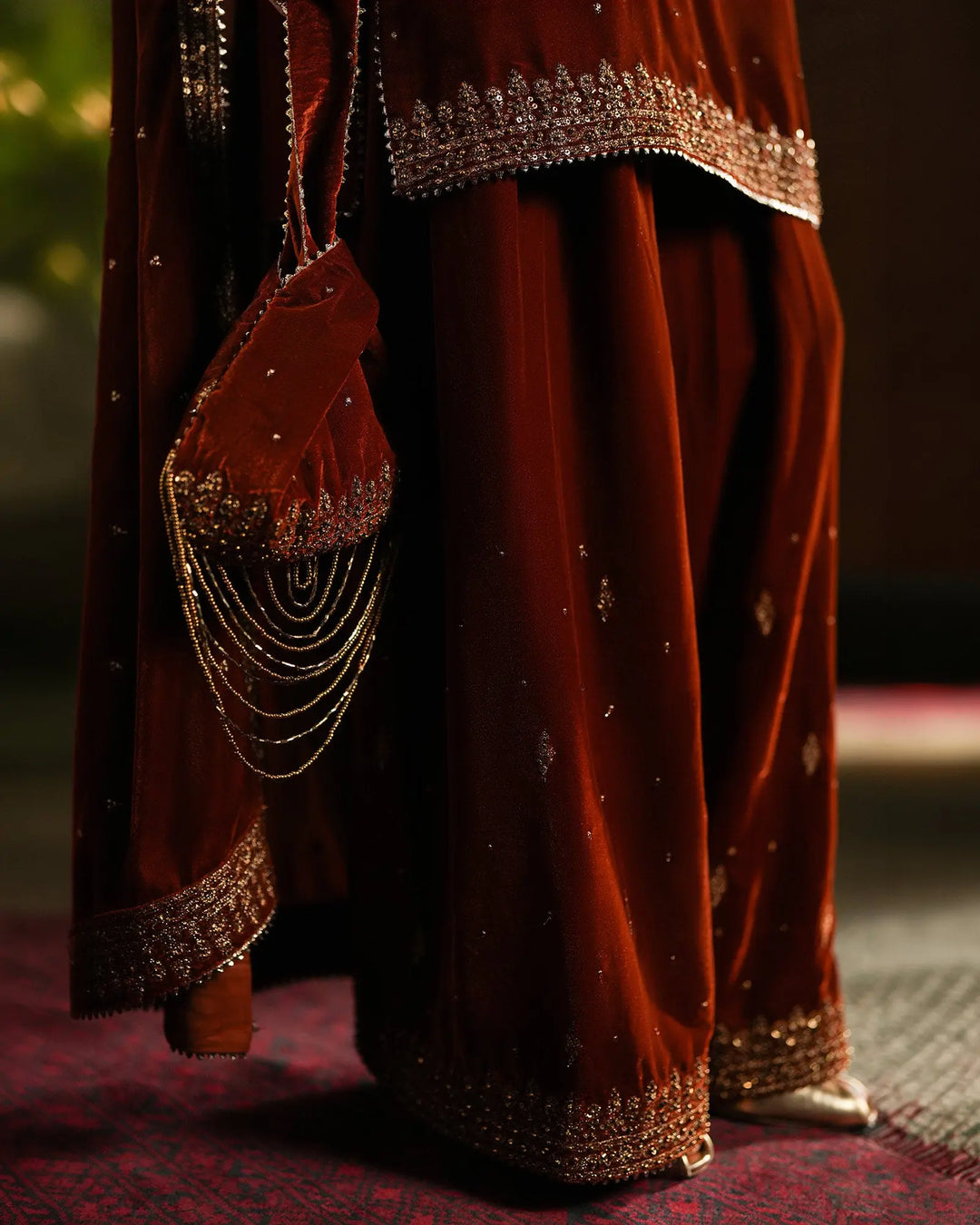 Women Velvet 3 Pcs | 1253