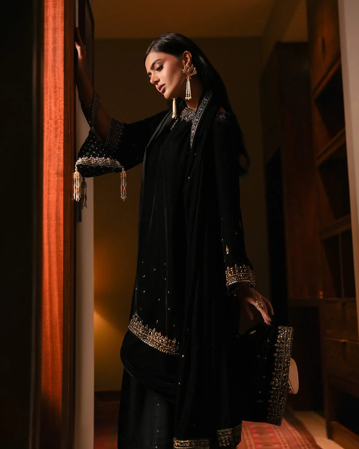 Women Velvet 3 Pcs | 1253