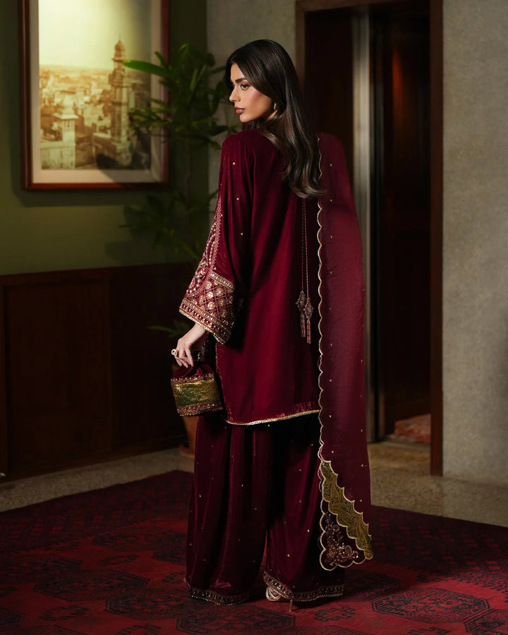 Women Velvet 3 Pcs | 1254