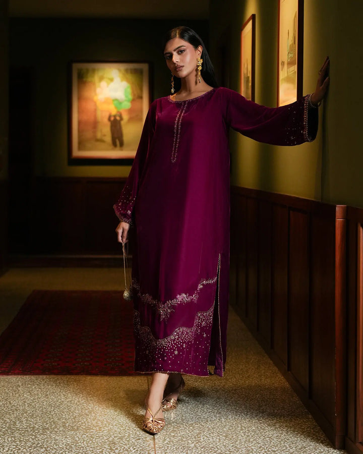 Women Velvet 3 Pcs | 1255