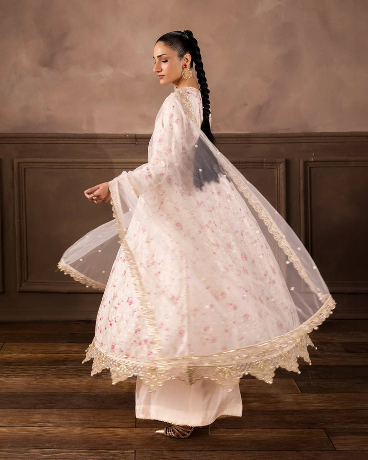 Women’s Staple Bindi Jall Embroidered Frock with Sharara Sha Posh Textile