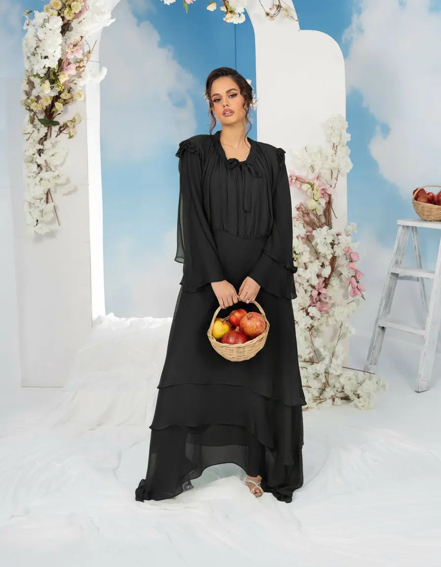 Wrap Waist Frock | 606-TB-CF Sha Posh Textile