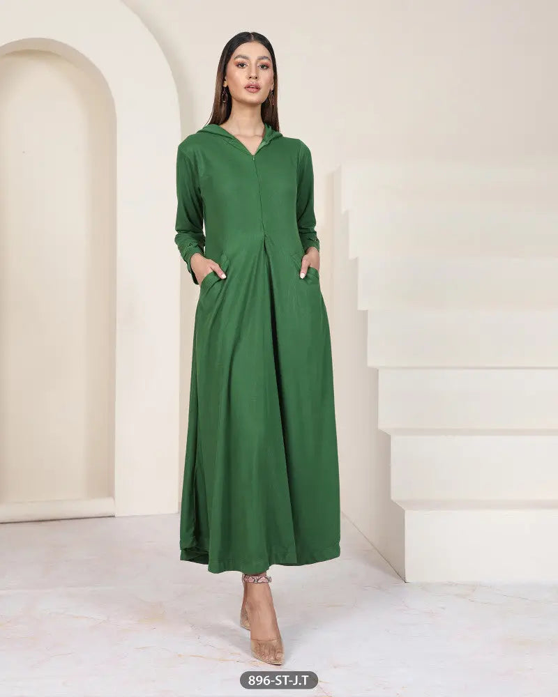 Casual Hoodie Maxi Style Wool Shirt (Stitched) | 896-ST-J.T ShaPosh Textile