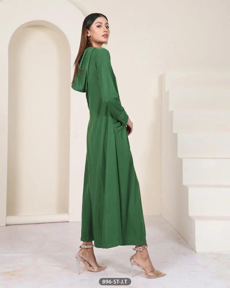 Casual Hoodie Maxi Style Wool Shirt (Stitched) | 896-ST-J.T ShaPosh Textile