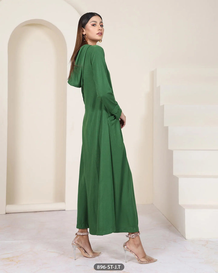 Casual Hoodie Maxi Style Wool Shirt (Stitched) | 896-ST-J.T ShaPosh Textile